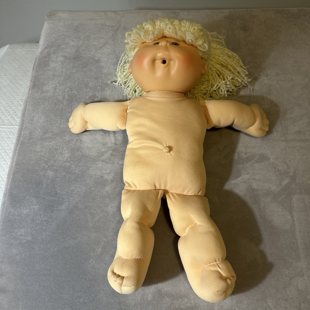 Cabbage Patch Kids 1990 First Edition Blonde Hair Blue Eyes Doll